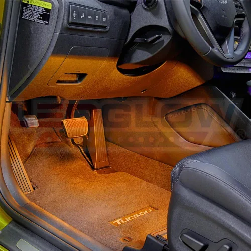 Vista 4 de LEDGlow - Juego de iluminación para el tablero de mandos del auto, ajuste universal, modo música, modo de iluminación bypass automático, 4