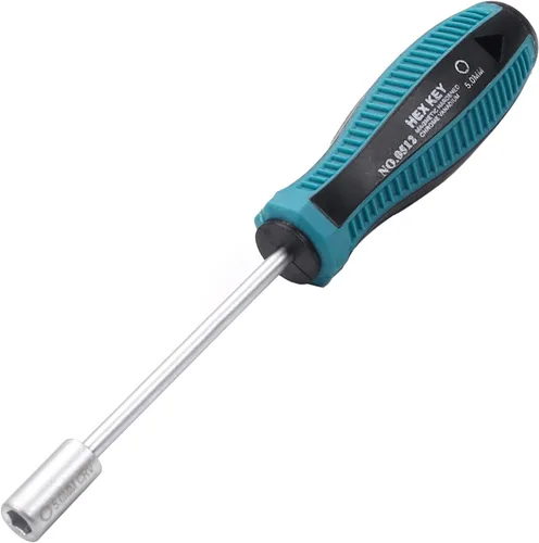 Vista 11 de Utoolmart Destornillador de llave de vaso de 0.118 in, destornillador de tuerca hexagonal, destornillador de llave de tuerca hexagonal de acero