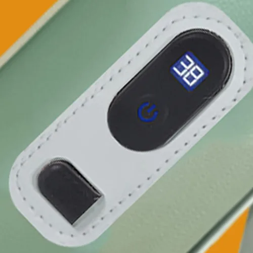 Vista 4 de Calentador de biberones USB, protector de calor de leche para bebés con pantalla LED para el hogar, viajes, automóvil (verde)