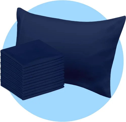Vista 18 de Avalon Bedding Juego de 2 fundas de almohada de tamaño estándar color gris, mezcla de algodón de 200 hilos, suaves y transpirables, perfectas
