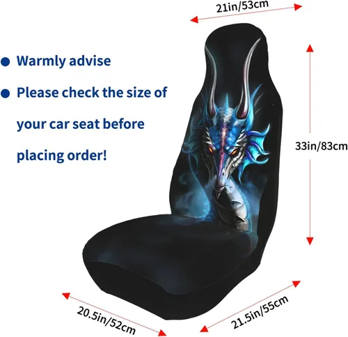 Vista 7 de Cool Devil Dragon - Fundas de asiento de coche para mujer, protector de asiento de vehículo, ajuste para automóviles, camiones, SUV y furgonetas
