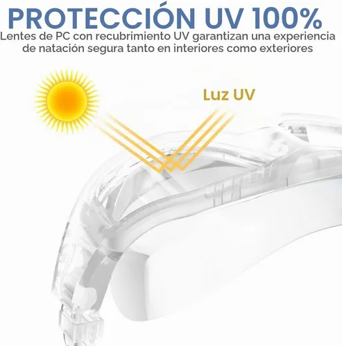 Vista 2 de OutdoorMaster Máscara de natación, gafas de natación de visión amplia