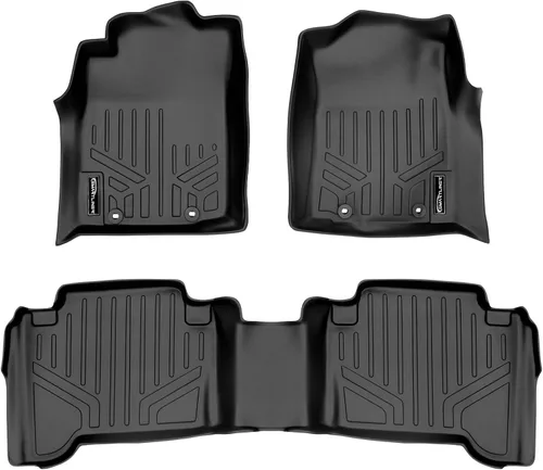 Vista 13 de SMARTLINER Juego de tapetes de piso de primera fila para Toyota Tacoma 2005-2011
