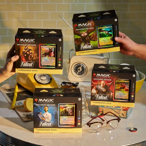 Vista 2 de Magic: The Gathering Fallout Commander Deck Bundle – Incluye todos los 4 mazos (1 Hail Caesar, 1 Scrappy Survivors, 1 Science!, y 1 Mutant Menace)