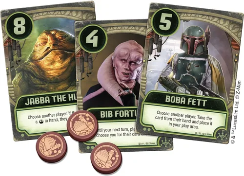 Vista 5 de Jabba's Palace A Love Letter Game - Juego de estrategia para niños y adultos, juego de estrategia para niños y adultos en el universo de Star Wars