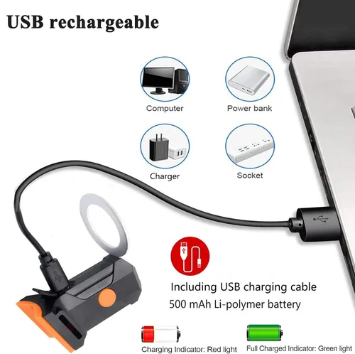 Vista 3 de Luz trasera de bicicleta, luz trasera LED recargable para bicicleta de noche, bonitos accesorios de bicicleta, luz trasera brillante
