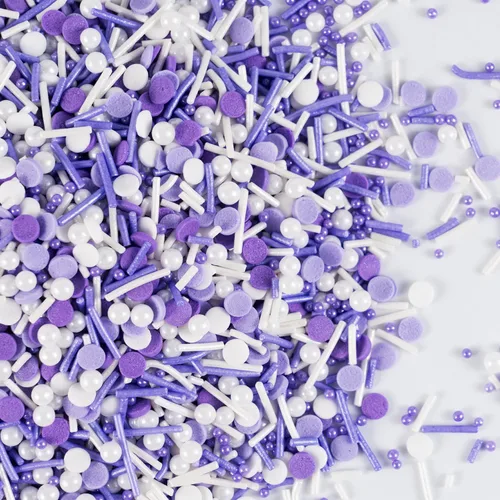 Vista 33 de Gránulos comestibles de Nonpareils azules y blancos de 2mm, mini perlas para decorar pasteles, caramelos de azúcar, galletas, magdalenas