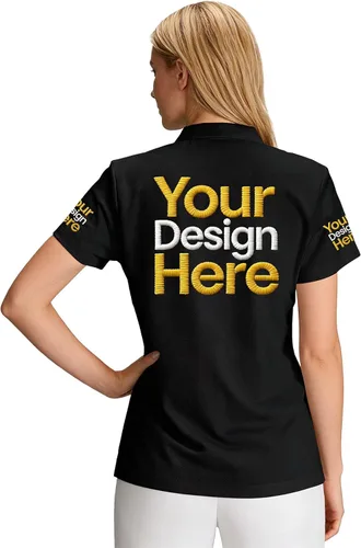 Vista 4 de Polo personalizado para hombres y mujeres, camisa estampada bordada personalizada para eventos de equipo, uniformes de empresa y ropa casual