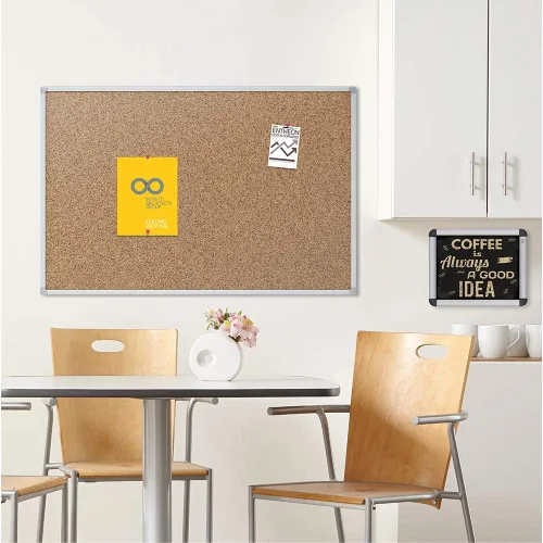 Vista 2 de Mead Classic tablero de corcho para anuncios, Aluminio
