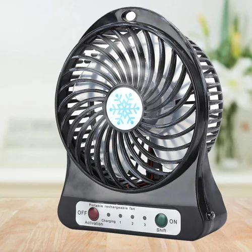 Vista 8 de Fabater Mini ventilador de escritorio recargable USB, ventilador de coche