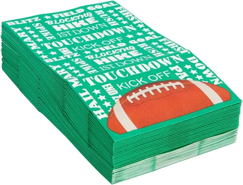 Vista 6 de Juvale Bolsas de golosinas de fútbol – Paquete de 36, papel verde, 5.3 x 8.7 x 3.3 pulgadas, bolsas de aperitivos de fútbol para niños y recuerdos
