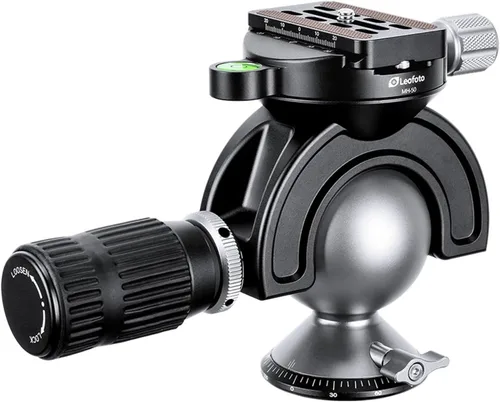 Vista 8 de Leofoto Cabezal de bola MH-35 de 1.378 in, con control de manillar, compatible con arca, ideal para tiro al blanco