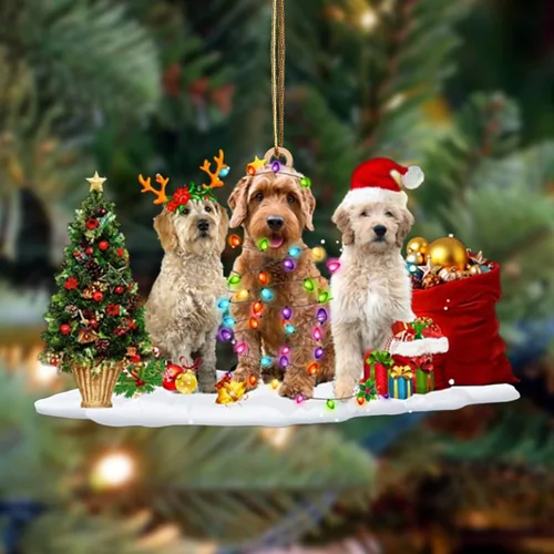 Vista 60 de Nazenti Adorno de Navidad personalizado con amigos Affenpinscher – Adorno de perro personalizado para amantes de las mascotas, acrílico plano