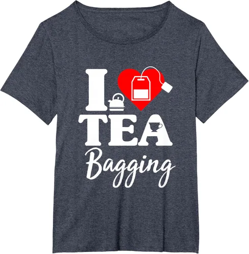 Vista 36 de Camiseta con texto en inglés "I Love Tea Bagging", divertida camiseta para bebedores de té, Negro