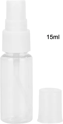 Vista 7 de Botellas de spray, botella de plástico transparente de plástico recargable de niebla fina botella de spray cosmético para poco agua de perfume