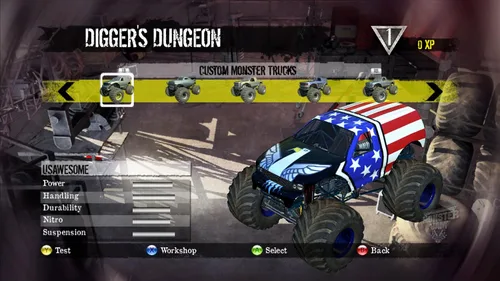 Vista 2 de Monster Jam 3 Path of Destruction with Grave Digger Steering Wheel Peripheral - Nintendo Wii