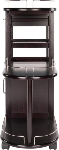 Vista 6 de Winsome Carrito de servir para cocina, Madera, Espresso oscuro