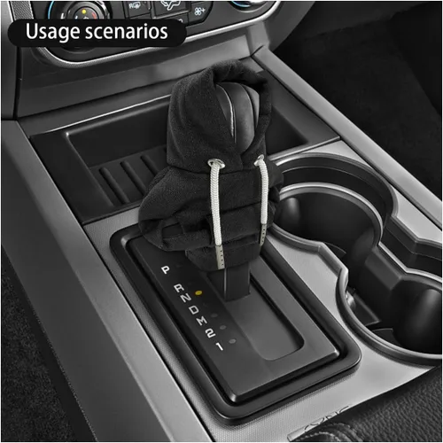 Vista 6 de JOYCOURT - Sudadera con capucha para palanca de cambios de coche, color negro Nylon Fashionable Mini Hoodie Decoration, Cute Gadgets, Universal