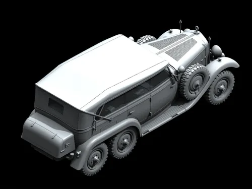 Vista 4 de ICM Modelos G4 con cubierta abierta WWII coche alemán