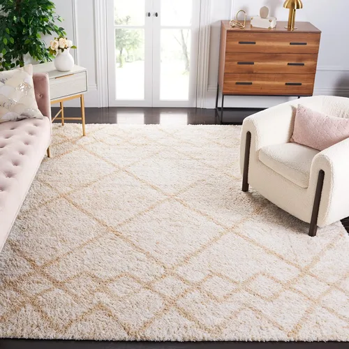 Vista 21 de SAFAVIEH Berber Shag Collection - Alfombra para pasillo, 2 pies 3 pulgadas x 8 pies, color gris y marfil, diseño bohemio rústico, no desprende
