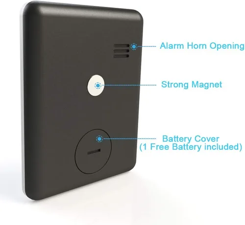 Vista 3 de Attom Tech - Temporizador digital de cocina ultra delgado con alarma y parte trasera magnética, pantalla grande, pequeño temporizador de cuenta