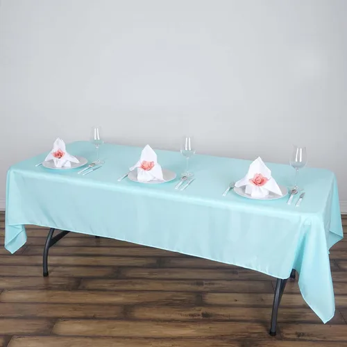 Vista 104 de Efavormart - Mantel rectangular, 60 x 102 pulgadas, resistente a las manchas y a las arrugas, lavable, mantel decorativo oblongo de tela de Amatista