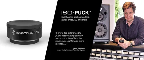 Vista 7 de IsoAcoustics Aisladores acústicos de la serie Iso-Puck (Iso-Puck, 20 libras máx./unidad, paquete de 2)