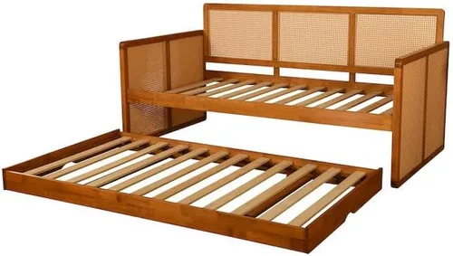 Vista 8 de Kodiak - Sofá cama con colchón incluido, cama multifuncional para sala de estar, dormitorio o habitación de invitados Negro