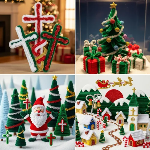 Vista 2 de Caydo 500 limpiapipas para decoración del día de San Valentín, tallos de chenilla, manualidades de limpieza de pipas para proyectos de arte y Navidad