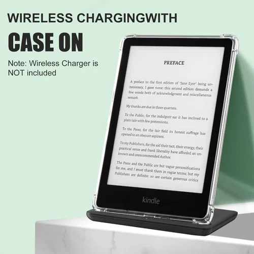 Vista 5 de iDLEHANDS Funda transparente exclusiva para Kindle Paperwhite de 6.8 pulgadas de 11ª generación 2021, ligera, a prueba de arañazos, cubierta trasera