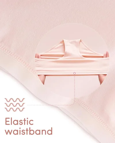 Vista 3 de Domee Paquete de 8 calzoncillos de algodón para niñas adolescentes