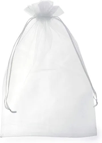 Vista 24 de Allgala 100 bolsas de regalo Orangza PF53400 con cordón, 8 x 12 pulgadas, surtidas