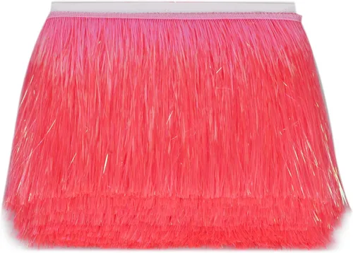 Vista 20 de YYCRAFT Fleco de Oropel de 1.75 pulgadas de Ancho Ribete de Oropel Guirnalda de Oropel Fleco para Disfraz de Baile Ribete con Efecto de Lámina