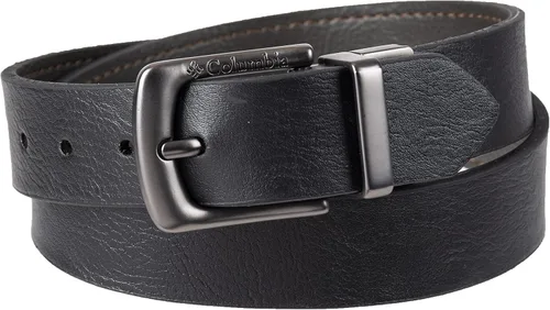 Vista 2 de Columbia Cinturón reversible 2 en 1 para niños - Correa clásica para uso escolar, casual y de vestir Negro/Marrón Clásico