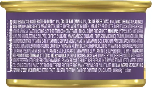 Vista 10 de Purina Fancy Feast - Comida para gatos húmeda, en salsa, enlatada y grillada