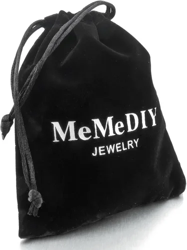 Vista 8 de MeMeDIY Juego de pulseras personalizadas para parejas con nombre y fecha para hombres, mujeres, novio, novia, acero inoxidable, ajustable