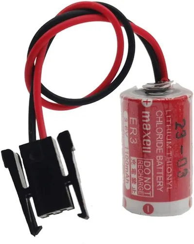 Vista 3 de YICUAA 10 Uds ER3 3.6V 1100mAh PLC batería de litio PM-20BL F940 con enchufe negro