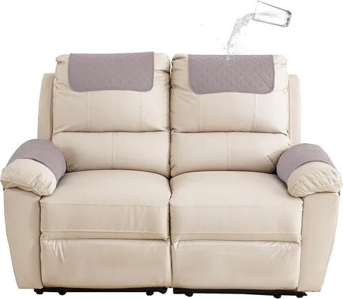 Vista 32 de XMAYODS Funda impermeable para sillón con reposabrazos, fundas antideslizantes para sofá y reposacabezas, fundas para respaldo, fundas para sillón
