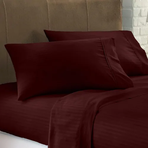Vista 20 de Juego de sábanas tamaño individual de 1000 hilos, 100% algodón egipcio, 4 piezas [plano, ajustado y funda de almohada] ropa de cama de calidad