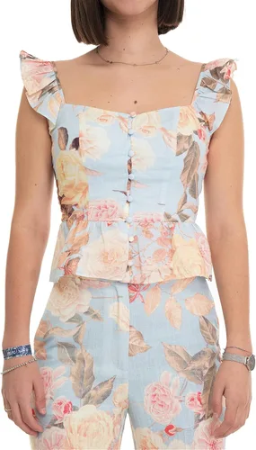 Vista 5 de GUESS Top sin mangas Carine Peplum para mujer