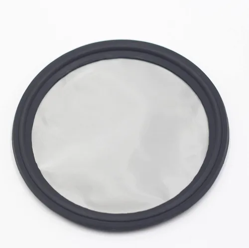 Vista 15 de HFS (R) 1,5 "Tri Clamp Screen Junta FKM w/Stainless Screen 10 Mesh (2000 μm)