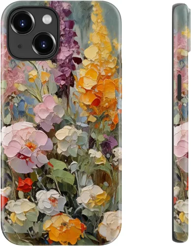Vista 51 de LUHOURI Funda para iPhone 12 Mini, compatible con carga inalámbrica, doble capa, interior de silicona suave + carcasa exterior dura, bonito diseño