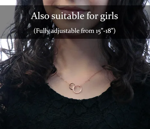 Vista 68 de Collar de hija relleno de oro de mamá o papá, collar clásico de perlas blancas con mensaje significativo, listo para regalar