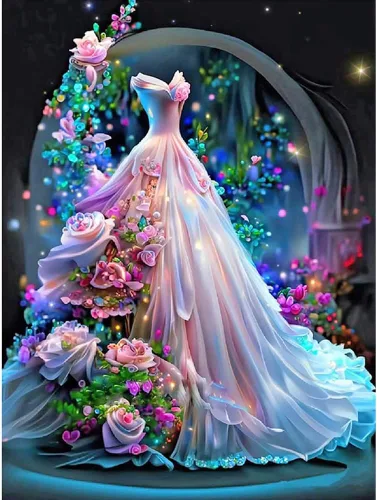 Vista 8 de Stalente Kits de pintura de diamantes para adultos, kits de arte de diamantes 5D para principiantes, pintura de diamante redonda para decoración
