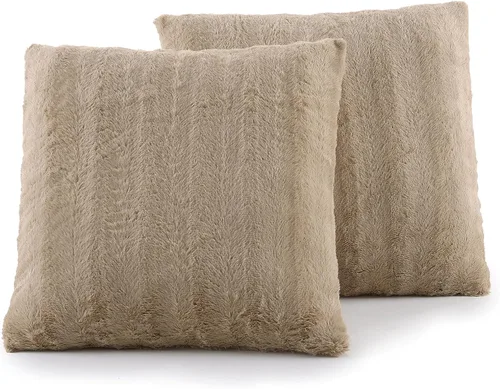 Vista 24 de Cheer Collection Almohadas Decorativas de Piel Sintética - Almohadas Decorativas para Sofá, Almohadas Decorativas para Cama, Almohadas de Acento