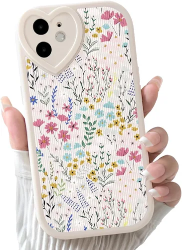 Vista 30 de Lovmooful Funda para iPhone 11 con diseño de oso lindo floral con lentes de Flor de Oso2