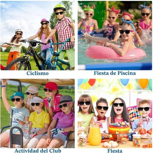 Vista 8 de [Usado] Paquete de 60 gafas de sol de neón para fiestas, 10 colores, gafas de sol
