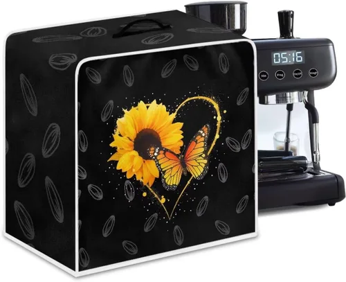 Vista 16 de Cubiertas para máquina de café con mango superior, resistentes a las manchas, para mezclador, compatible con la mayoría de cafeteras