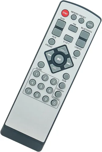 Vista 2 de Control remoto de repuesto aplicable para audio acústico AA5170 Bluetooth 5.1 Sistema de altavoces Home Theater