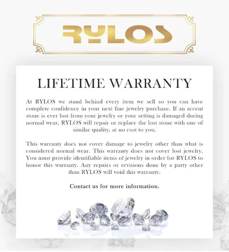 Vista 6 de RYLOS Anillos para mujer, oro de 14 quilates, anillos de piedra natal de piedras preciosas y diamantes, joyería de piedras preciosas